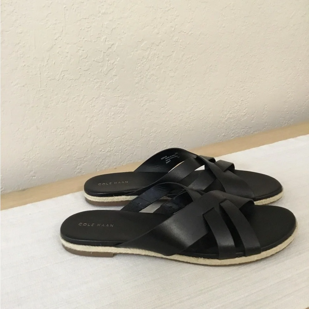 Cole Haan Florens slide black sandals size 10B